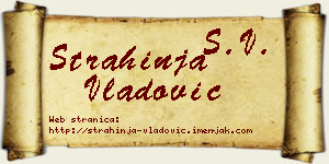 Strahinja Vladović vizit kartica